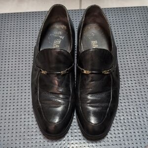 Bally Elegant Black Leather Men's Slip-Ons